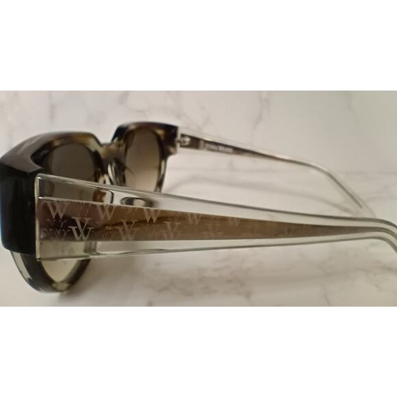 VERA WANG "Zoya" Brown/Black/Cream Womens Sunglasses - NEW - Picture 2 of 7